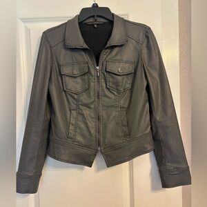 WHBM Faux leather moto Jacket